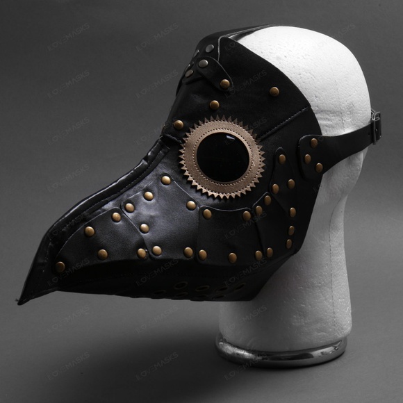 Halloween Steampunk Plague Doctor Mask Masquerade - Picture 5 of 7